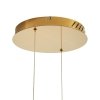 Mosiężna lampa wisząca okręgi LED nowoczesna uniwersalna minimalistyczna ściemnialna na pilota CIRCLE ST-8848-60+80 brass Step Into Design